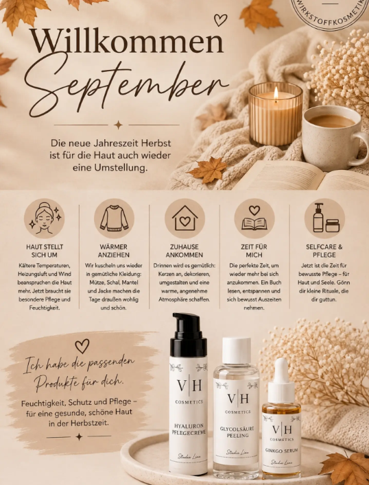 Herbst Hautpflege Tipps