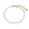 Armband "Clover Pearl"