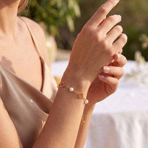 Armband "Clover Pearl"