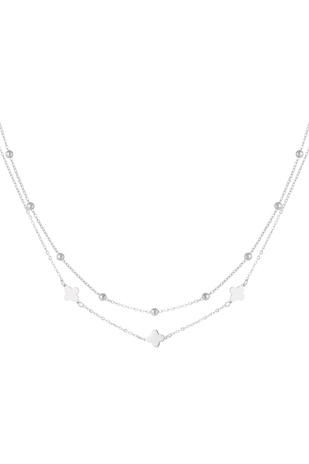 Kette Kleeblatt Silber