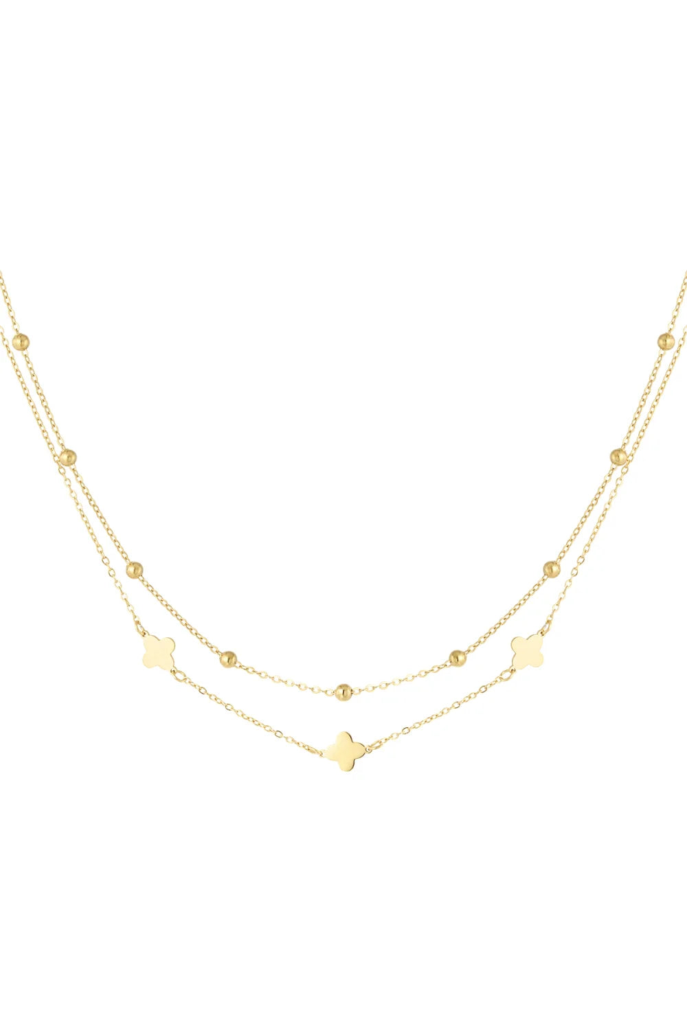 Kette Kleeblatt Gold
