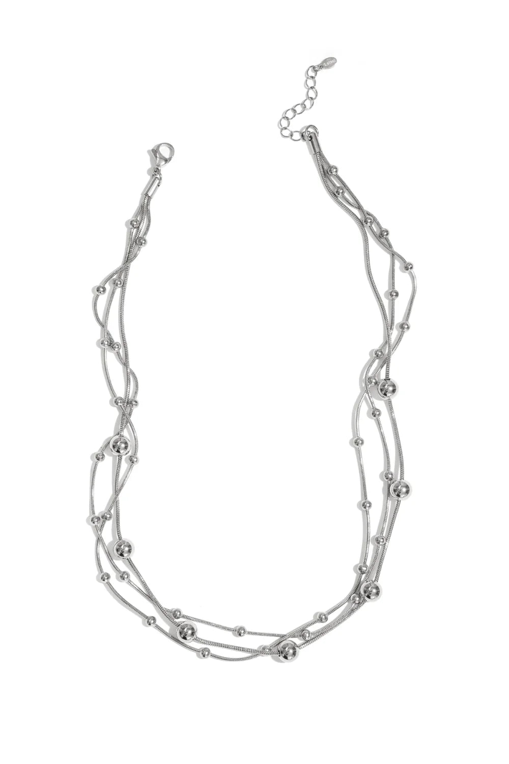 Mehrlagige Halskette Grace in Silber
