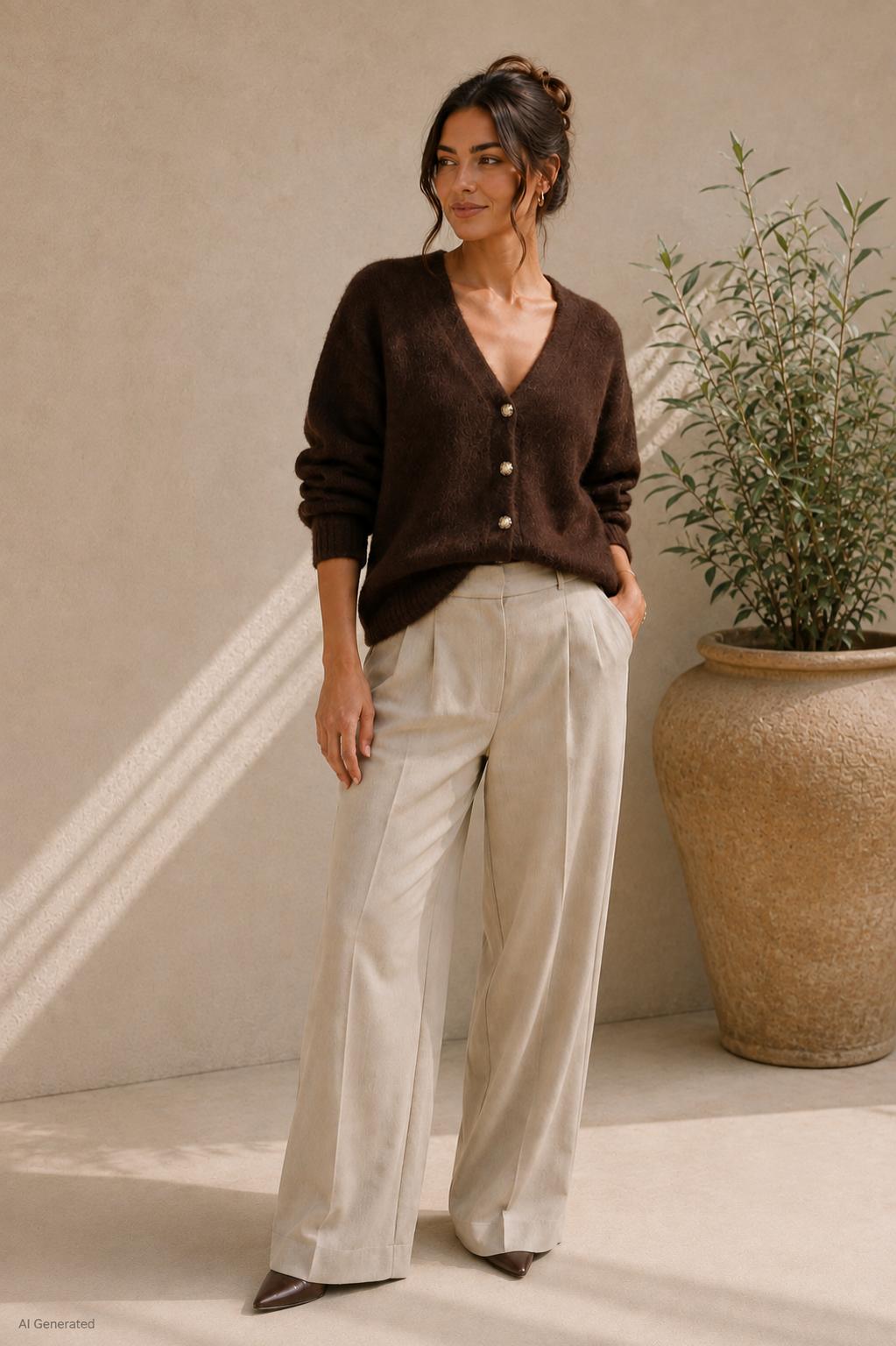 Vaneo Cardigan "AMARA" - Chocolate
