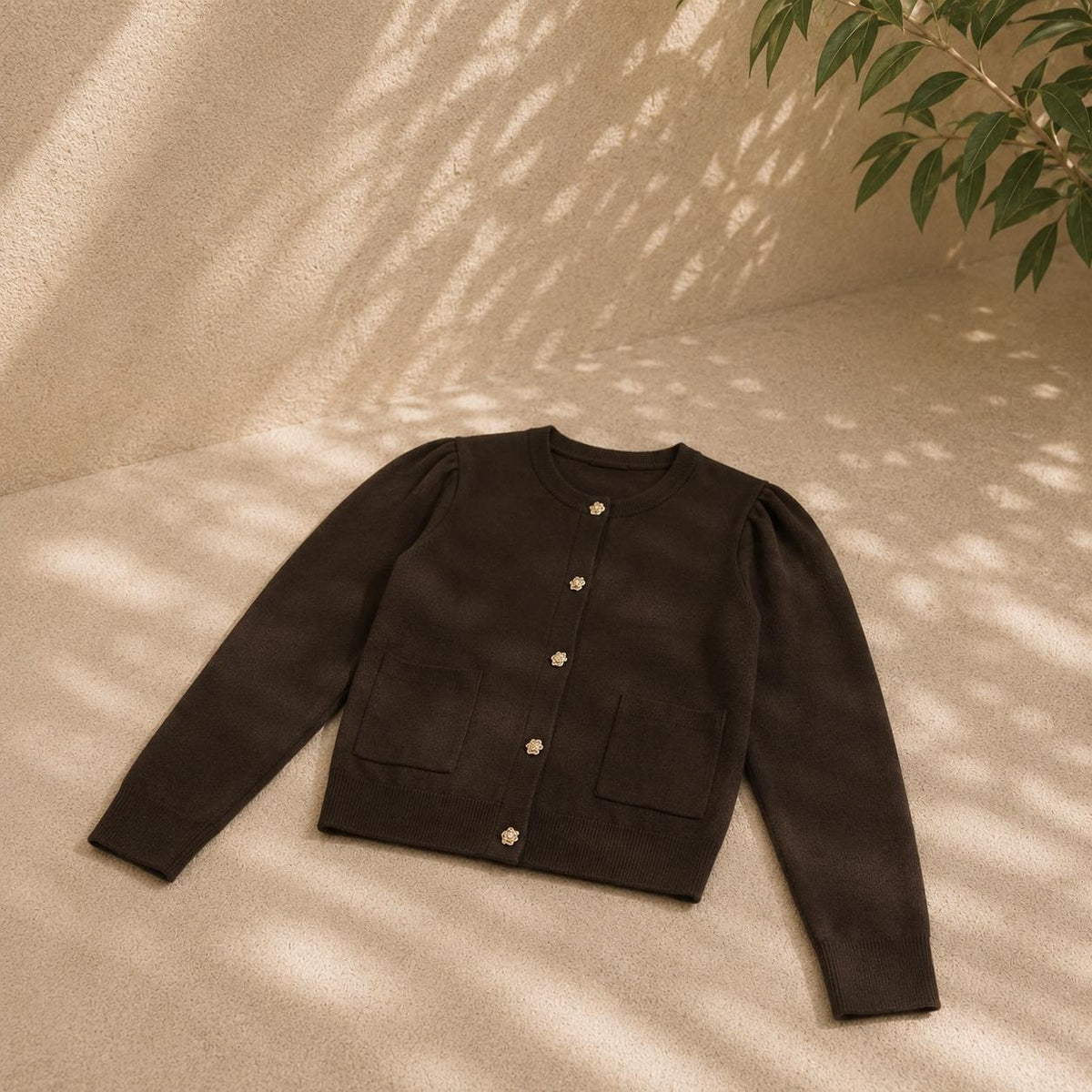 VANEO Cardigan " Milou"  – Chocolate