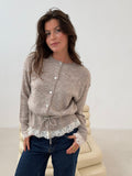 Cardigan Amélie – Taupe Lace 🤎