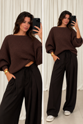 Strickpullover „Rosalie“ – Coffee