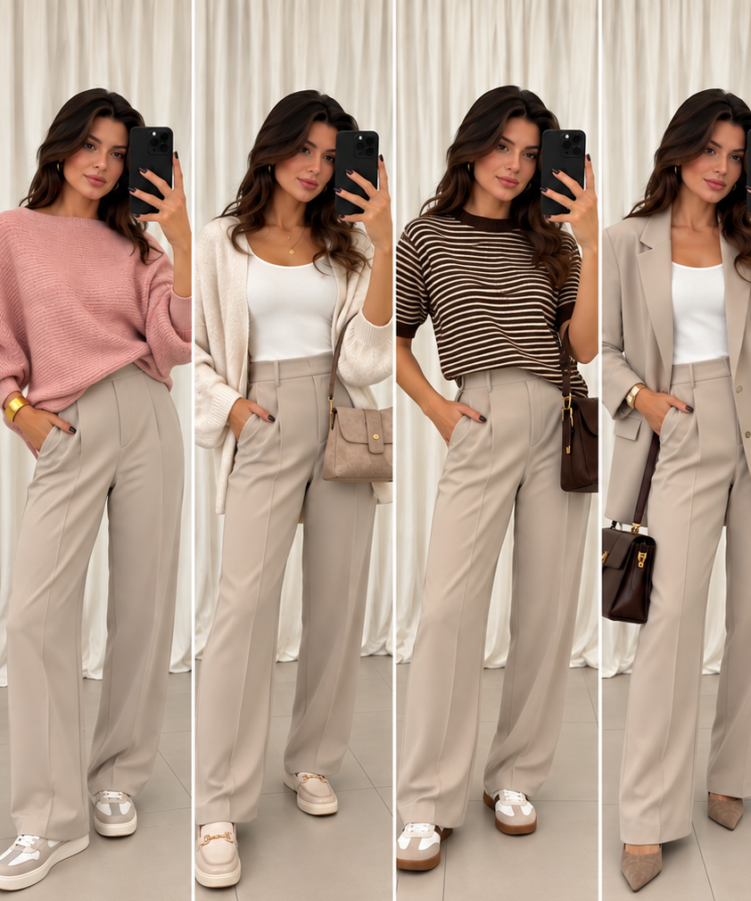 Hose " Rachel " Beige